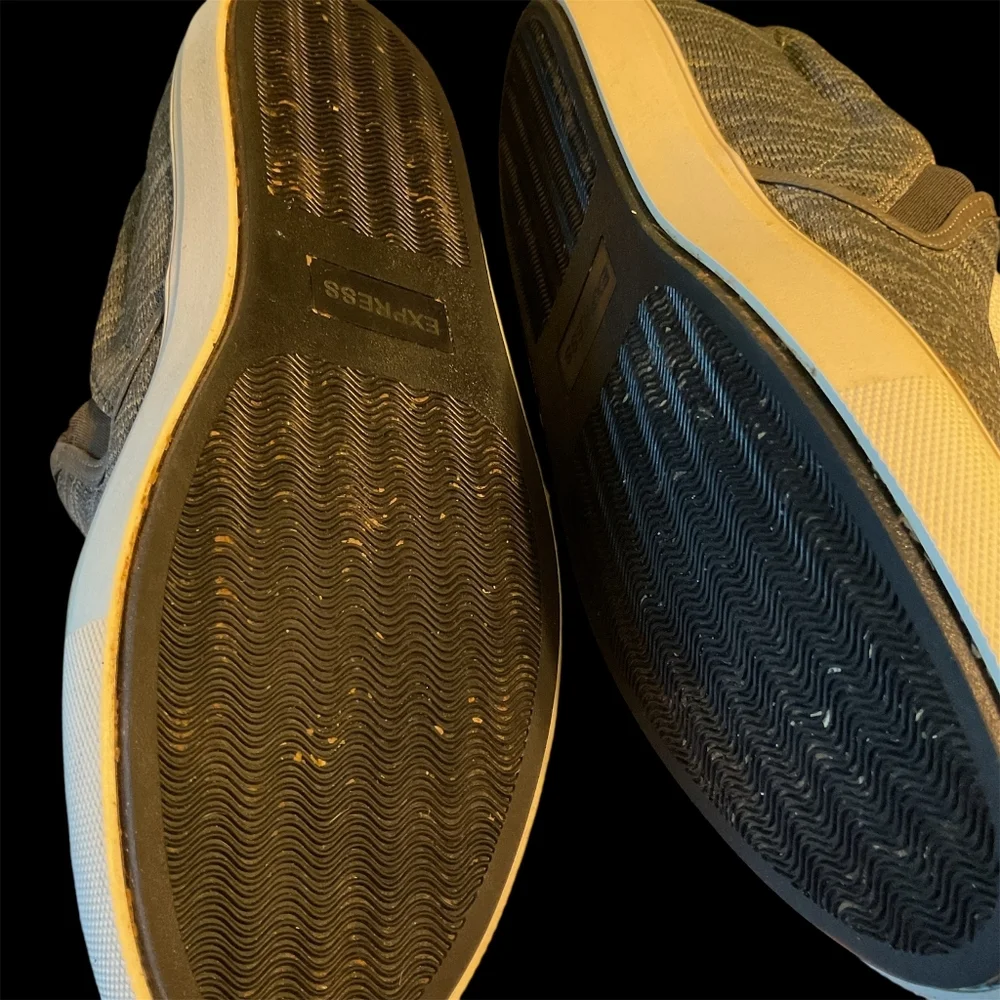 Express Men's Gray Slip-On Loafers